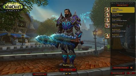 WoW Legion Alpha Level 110 Fury Warrior Prot Paladin 2v2 Arena