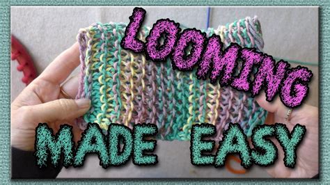 Learn the Basic Stitches for Loom Knitting - Dish Cloths - YouTube