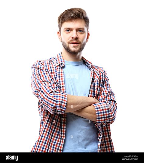 Portrait Of Happy Smiling Man Stock Photo Alamy