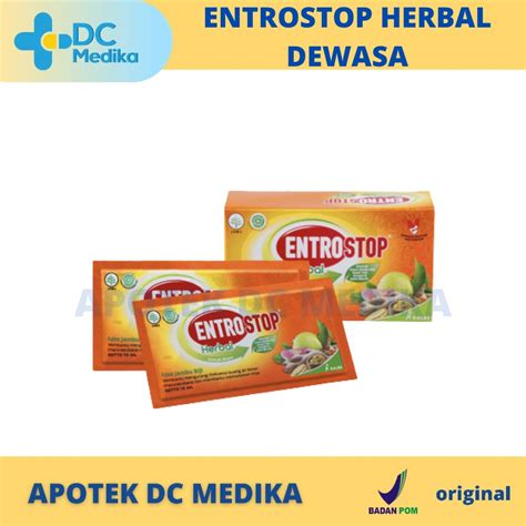 Jual Entrostop Herbal Dewasa Sachet Obat Diare Obat Diare Herbal