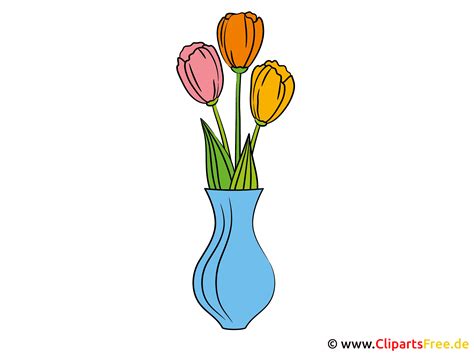 Tulipas No Vaso Imagem Clip Art