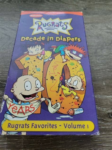 Rugrats Decade In Diapers Volume Vhs Tape Nickelodeon Vhs Tapes