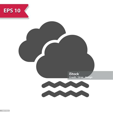 Foggy Weather Icon Fog Cloud Clouds Stock Illustration Download Image