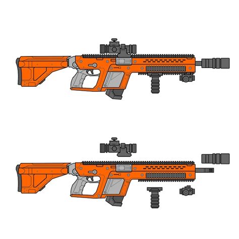 Premium Vector Fire Gun Fantasy Concept