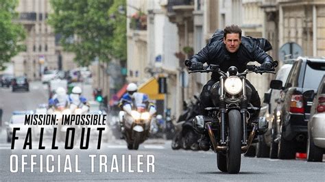 Mission Impossible Fallout 2018 Official Trailer Paramount Pictures Youtube