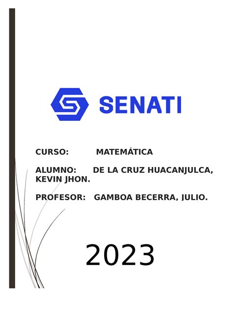 Proyecto Final Matem Tica Curso Matem Tica Alumno De La Cruz