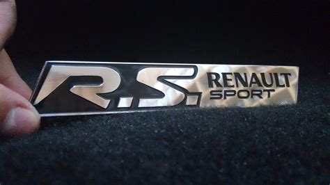 Emblema Badge Em Metal Renault Sport R S Alta Qualidade R 47 90 Em