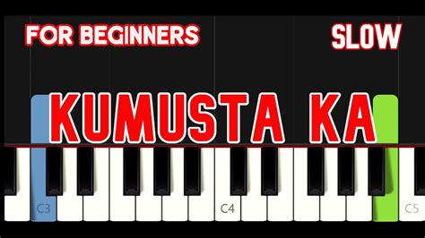 Kumusta Ka Hd Rey Valera Easy Piano Youtube