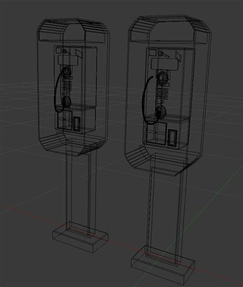 3d Model Public Phone Booth