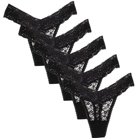 String Tanga Ensemble De Pantalons Sexy Pour Femmes En Dentelle En Lingerie Douce Lot De 5 Le