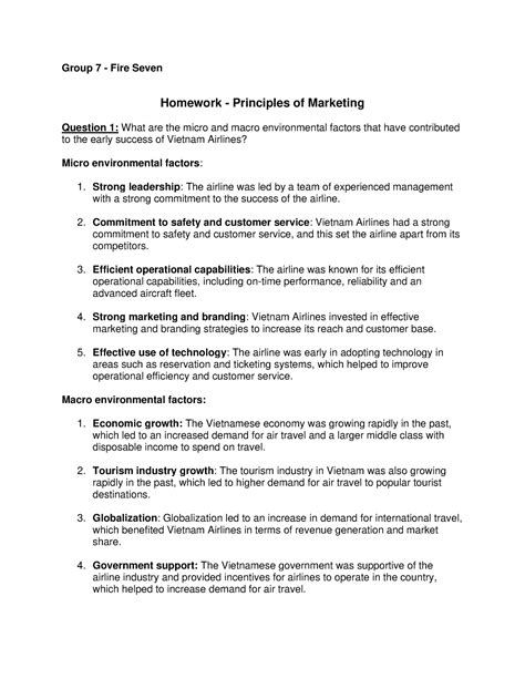 Fire Seven Principles Of Marketing Homework Submission Group Fire