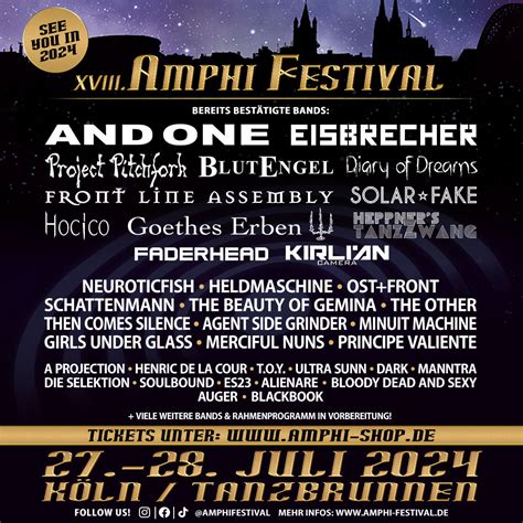 Dritte Bandwelle Mit Eisbrecher Diary Of Dreams Mehr Amphi