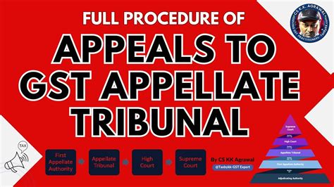 Full Procedure Of Gst Appeals To Gst Appellate Tribunal Apl 05 Apl