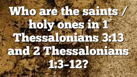 saints holy    thessalonians