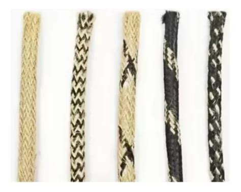 Cable Textil Yute Arpillera Vintage P Lampara X 10 Metros