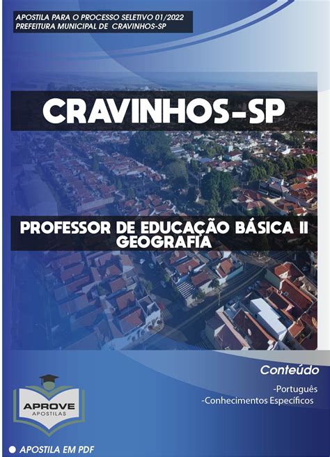 APOSTILA CRAVINHOS PROFESSOR DE EDUCAÇÃO BÁSICA II GEOGRAFIA