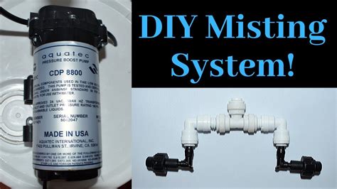 Easy To Build Diy Misting System Youtube