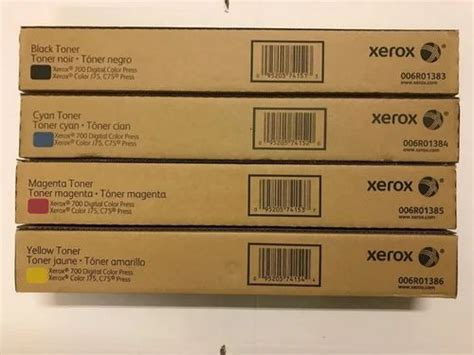 Genuine Xerox Dc J C Cmyk Toner Cartridge Set For Printer