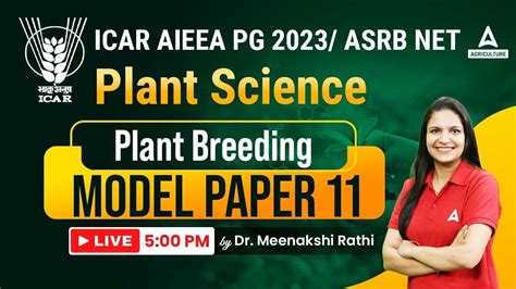 Plant Science Model Paper For Icar Aieea Pg Plant Science By