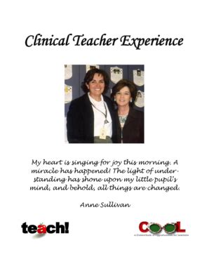 Fillable Online Austincc Clinical Teacher Experience Austin Community