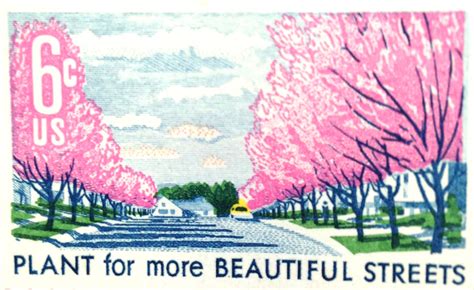 10 Vintage Pink Postage Tree Blossoms Unused Stamps For Mailing