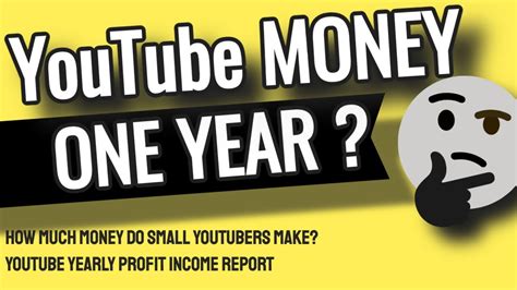 How Much Money Do Small Youtubers Make Youtube Yearly Profit Income