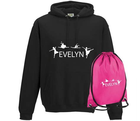 Ileisure Girls Personalised Four Dancers Hoody And Gym Bag Etsy