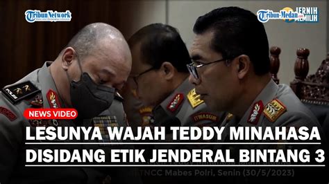 Gugupnya Irjen Teddy Minahasa Saat Disidang Etik Jenderal Banyak