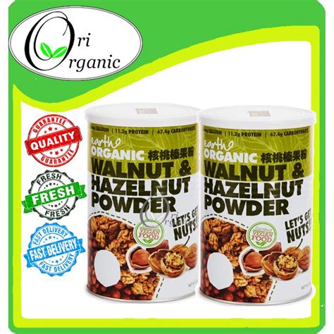 X Earth Organic Walnut Hazelnut Powder G Exp Earth Living