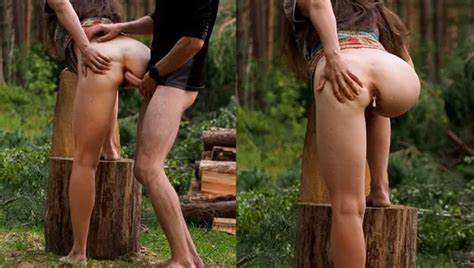 Real Amateur Outdoor Ass Fuck Anal Creampie In The Forest Feat Thelazycouple By Many Vids