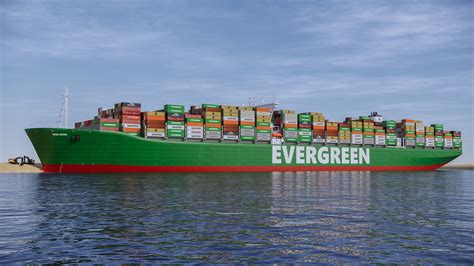 Ever Given Evergreen Container Cargo Ship 3D model | CGTrader