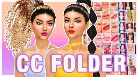 Skin Makeup Hair Cc Finds 💋 Female Cc Folder L Sims 4 Mods Pack Free Download Link Youtube