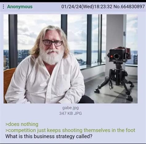 Gabe Does Nothing And Wins Gabe Newell Know Your Meme