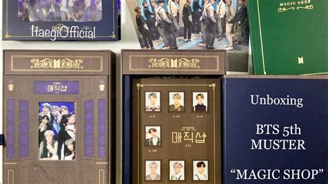 UNBOXING BTS 2019 5th MUSTER MAGIC SHOP DVD YouTube