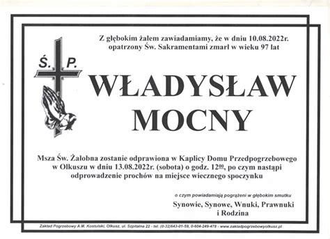 Pogrzeb śp Władysława Mocnego l 97 13 08 2022 Olkusz