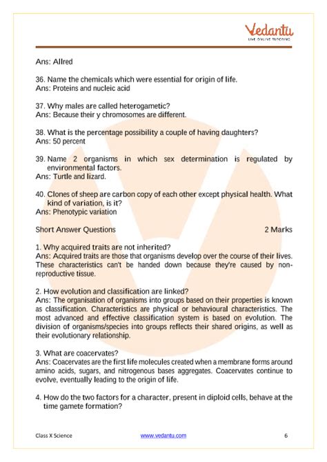 Cbse Class 10 Science Chapter 9 Heredity And Evolution Important