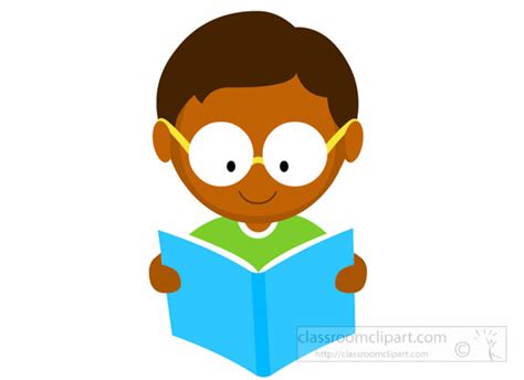 Reading Clipart- boy-reading-book-clipart-1695 - Classroom Clipart