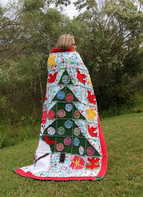 Christmas Rag Quilt Pattern Snowman Rag Quilt X Etsy