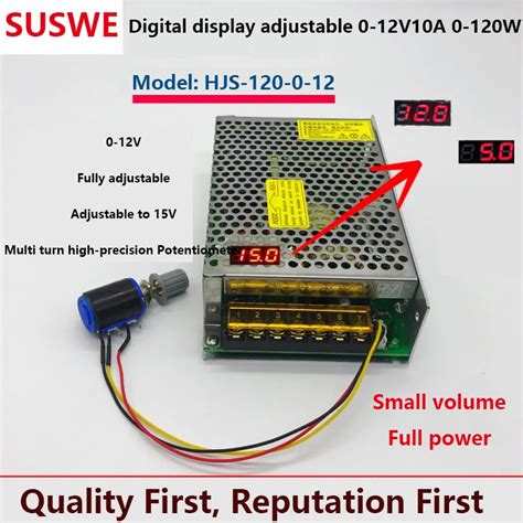 0 12V10A 120W 0 15V Adjustable HJS 120 0 12 Digital Display Adjustable