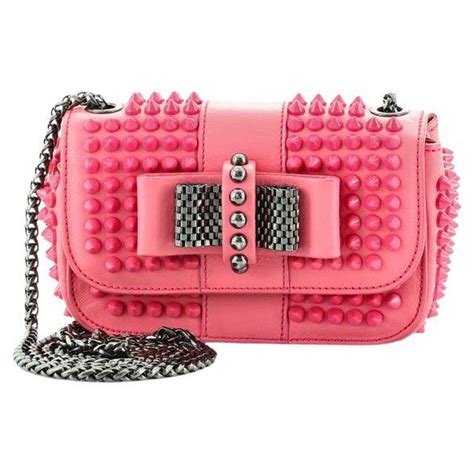 Christian Louboutin Sweet Charity Crossbody Bag Spiked Leather Mini At