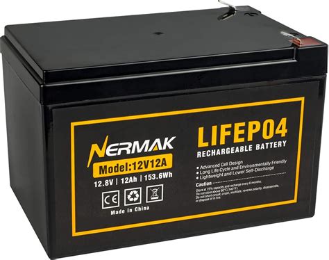 Amazon Nermak V Ah Lithium Lifepo Deep Cycle Battery