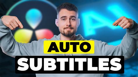 How To Add Automatic Captions In Davinci Resolve Tutorial Youtube