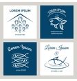 Seafood Logo Fish Fishing Or Restaurant Royalty Free Vector