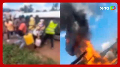 Caminh O De Combust Vel Explode E Deixa Ao Menos Mortos Em Uganda