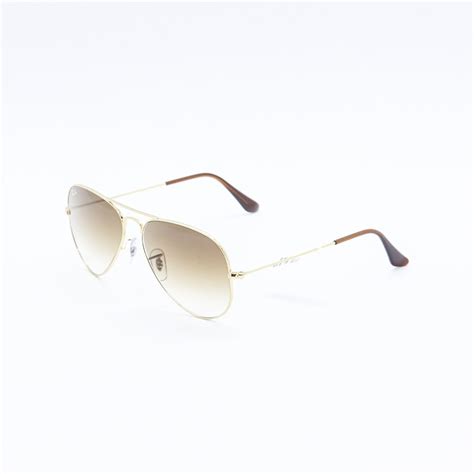 Culos De Sol Degrad Aviator Ray Ban Rb L Sol Unissex Dourado