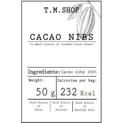 พรอมสง Cacao nibs โกโกนปส Cacao nibs โกโกนปส บรรจ 50 150