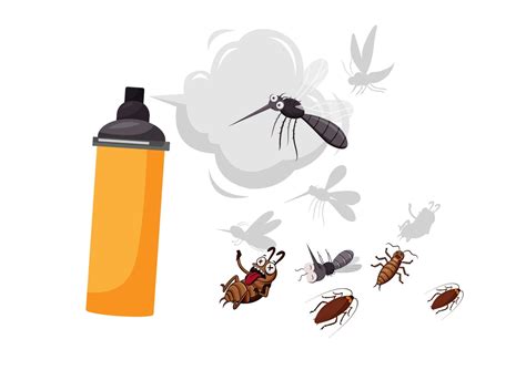 Mosquito And Insect Repellent Spray The Concept Of Repelling Germs That