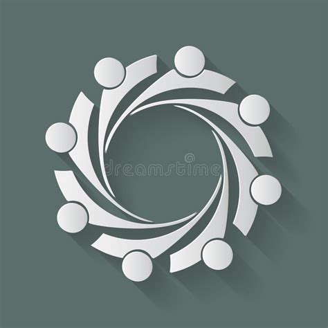 Abstract Colorful People in a Circle,Teamwork Meeting,people are Meeting in the Room. Stock ...