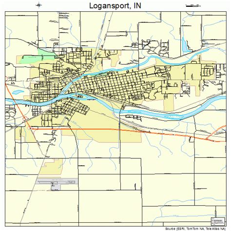 Logansport Indiana Street Map 1844658