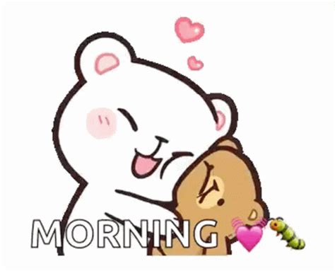 Good Morning Hug Gif Couple - Wilddog Wallpaper